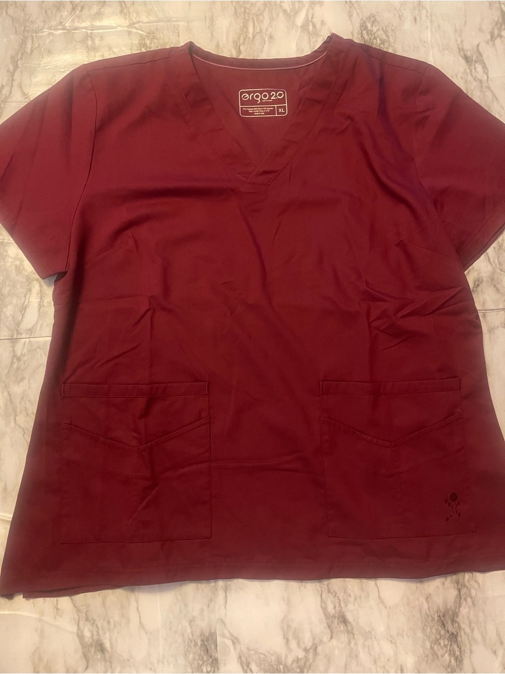 Women’s Ergo 2.0 by LifeThreads Wine Scrub Top